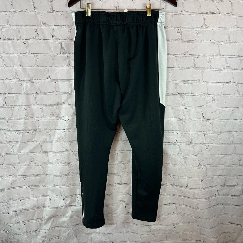 Under Armour Black White Athletic track wind Pants mens large streetwear outdoor